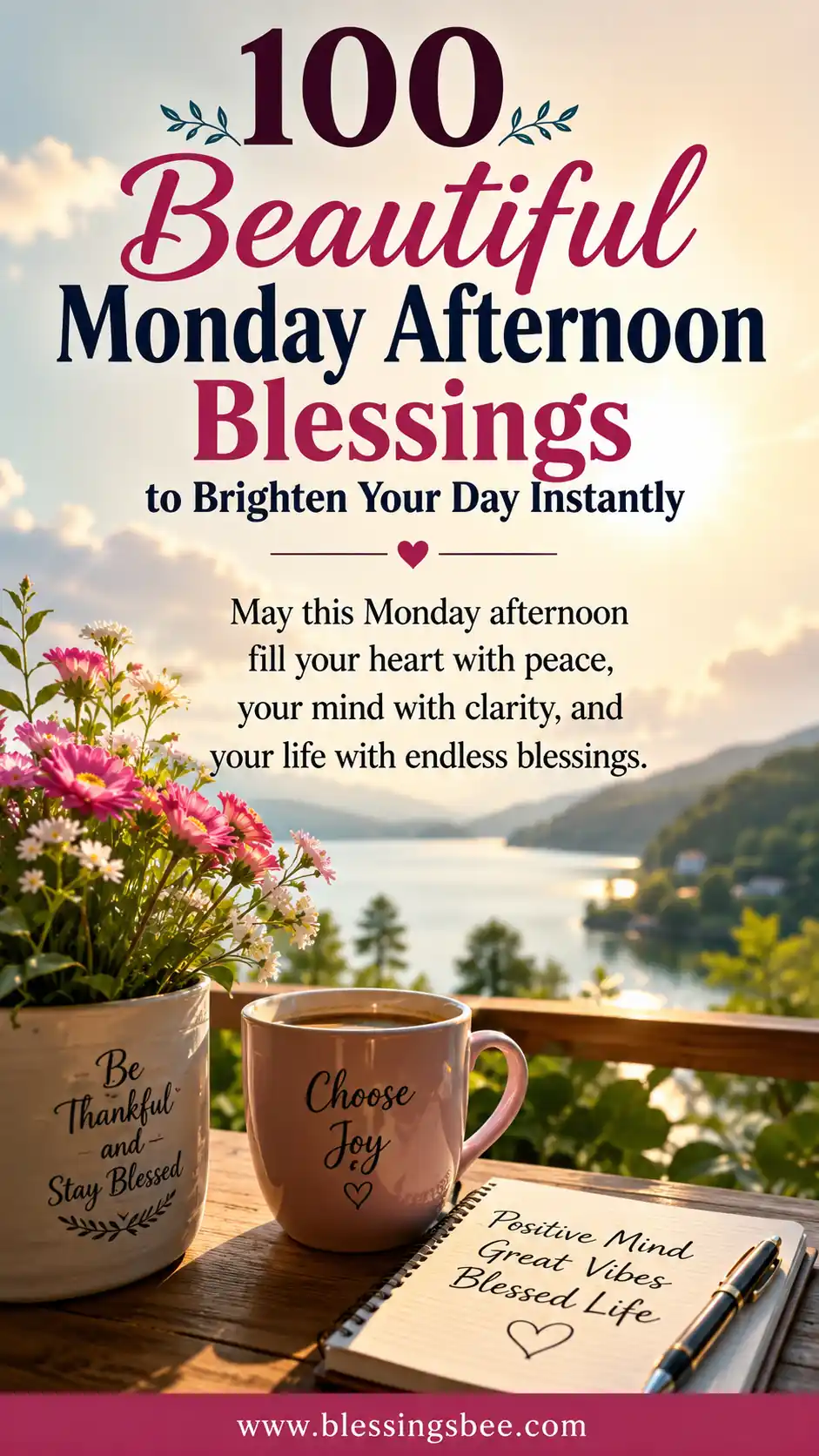 100 Beautiful Monday Afternoon Blessings to Brighten Your Day Instantly