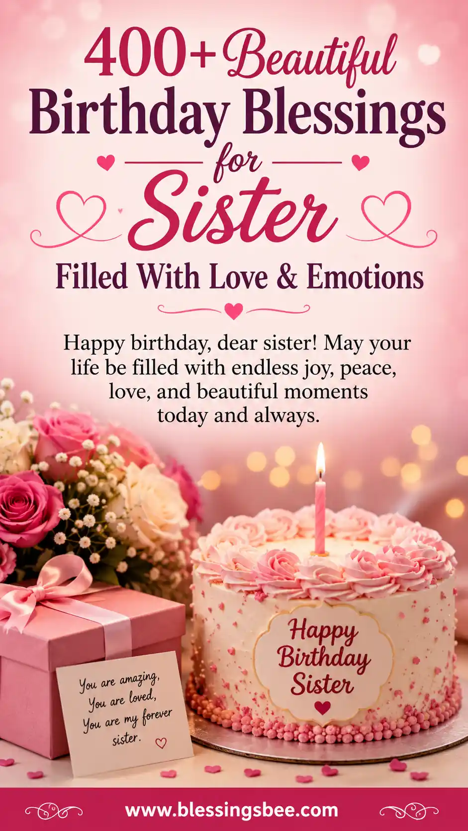 400+ Beautiful Birthday Blessings for Sister Filled With Love & Emotions