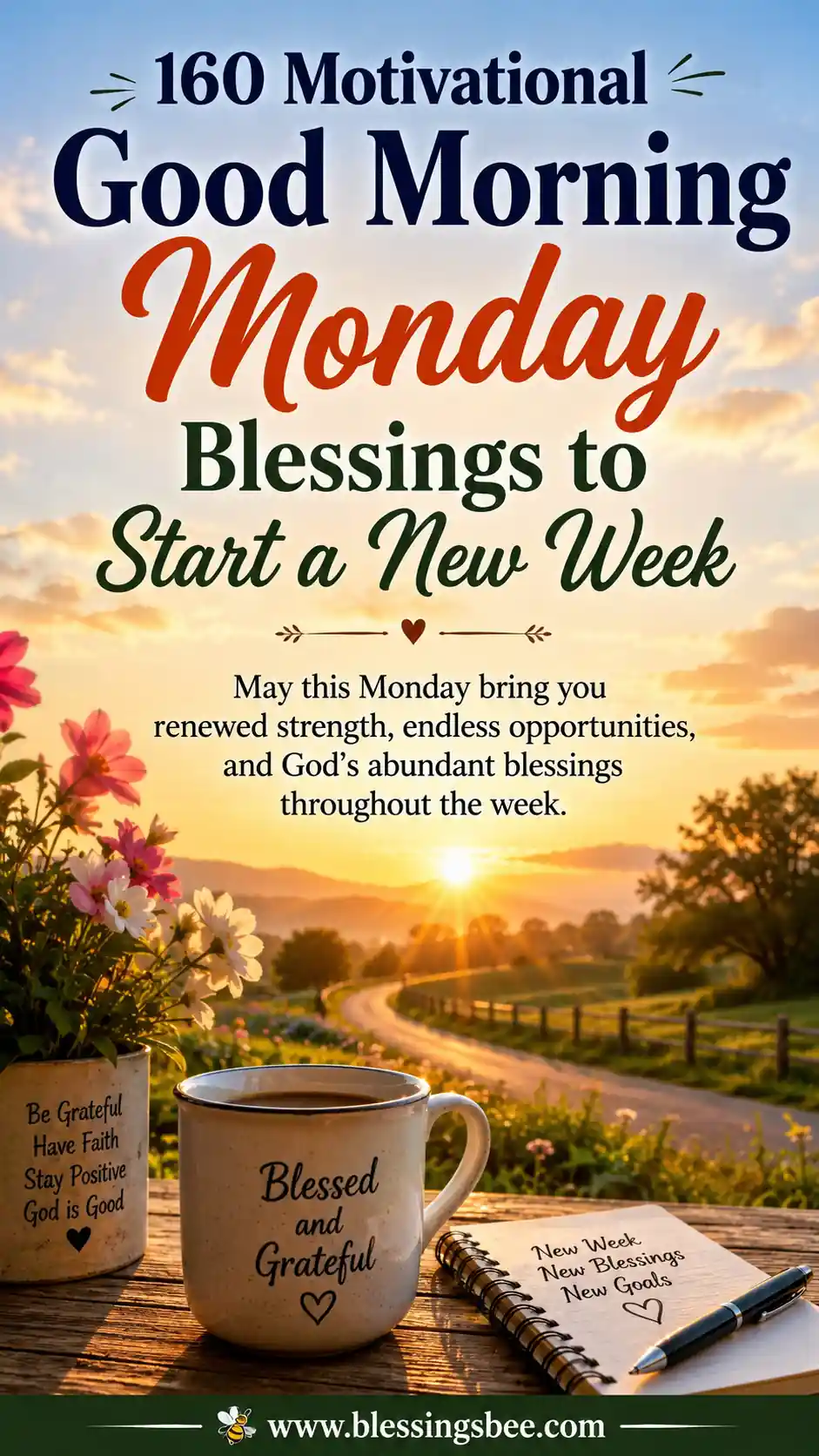 230+ Motivational Good Morning Monday Blessings to Start a New Week
