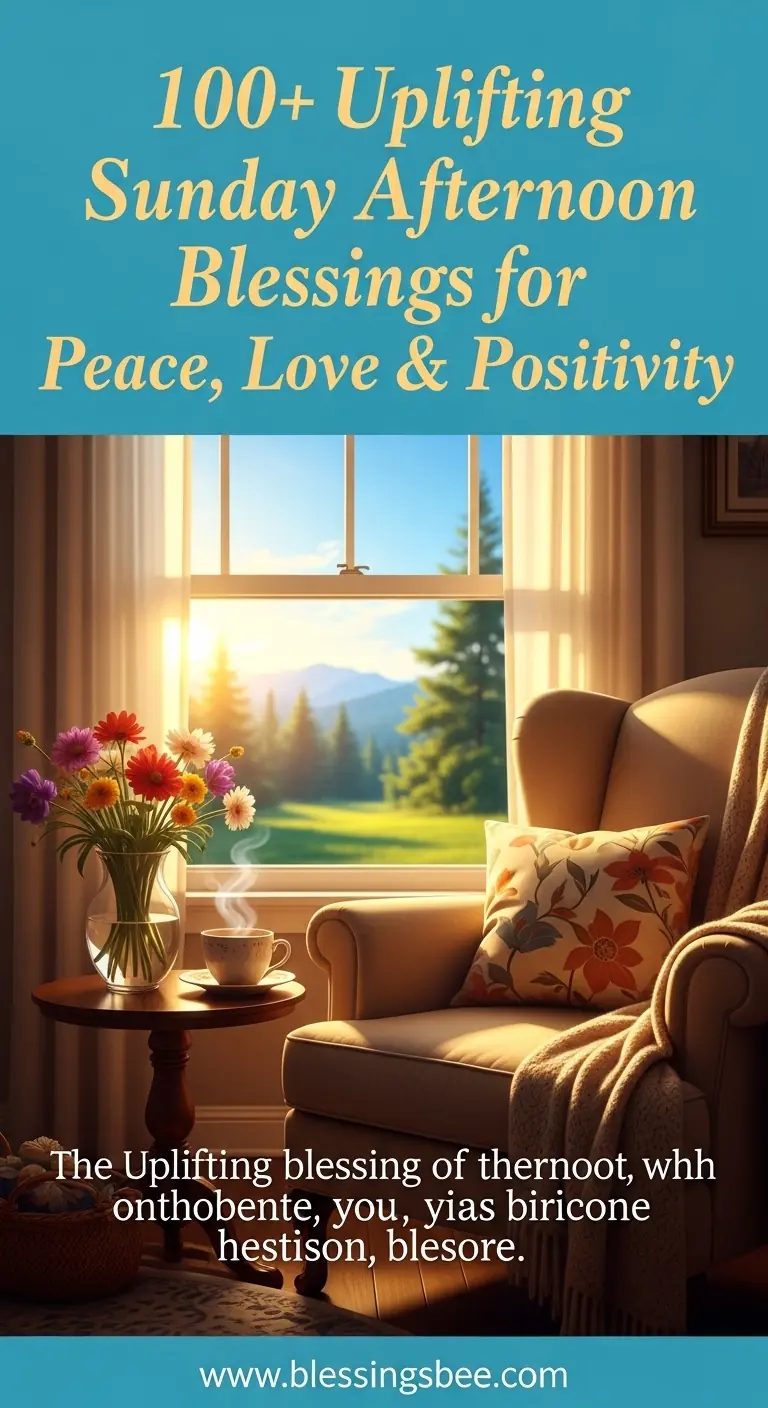 100+ Uplifting Sunday Afternoon Blessings for Peace, Love & Positivity